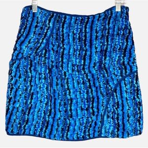 Aqua Water Print layered skirt